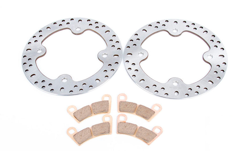 2008 2009 2010 Polaris RZR S 800 Front Brake Rotors Disc and Brake Pads