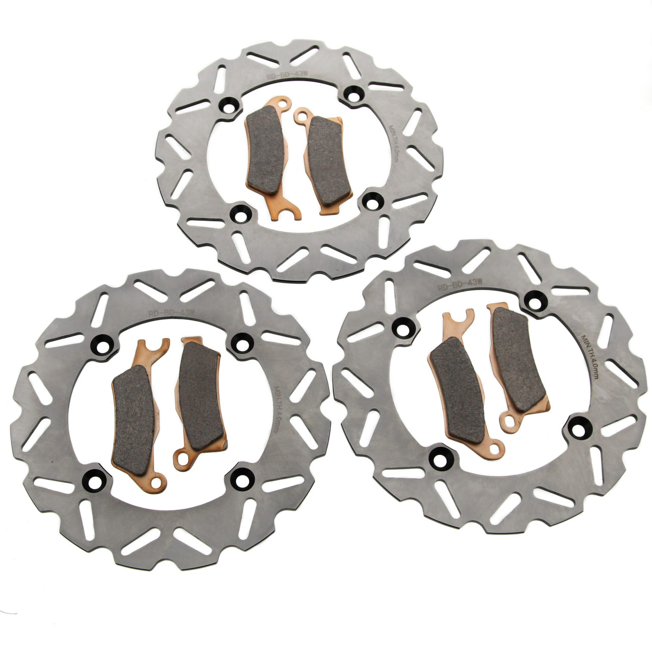 Brake Rotors & Pads fit Can-Am Outlander Max 650 XT 2016-22 Front & Rear RipTide