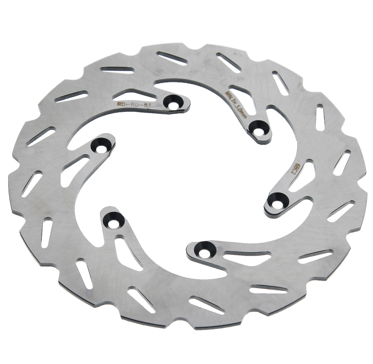 1990-1994 Kawasaki KX500 KX250 Rear RipTide Brake Rotor & Severe Duty Brake Pads