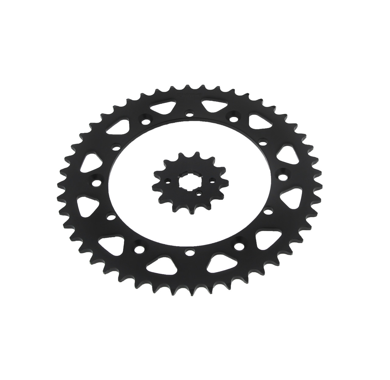 Sprockets fit Yamaha WR250 1991 - 1996 13 Tooth Front and 48 Tooth Rear Black