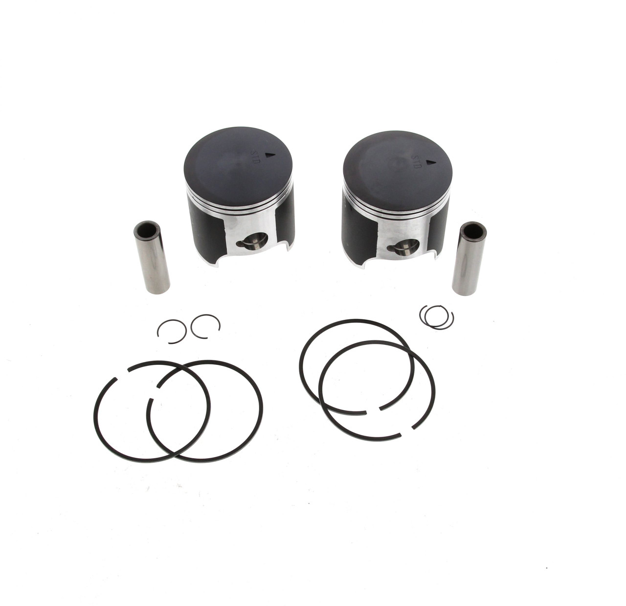 1989-1991 Yamaha Enticer II LT 400 ET400 Piston Kit Teflon Coated x2 Race-Driven