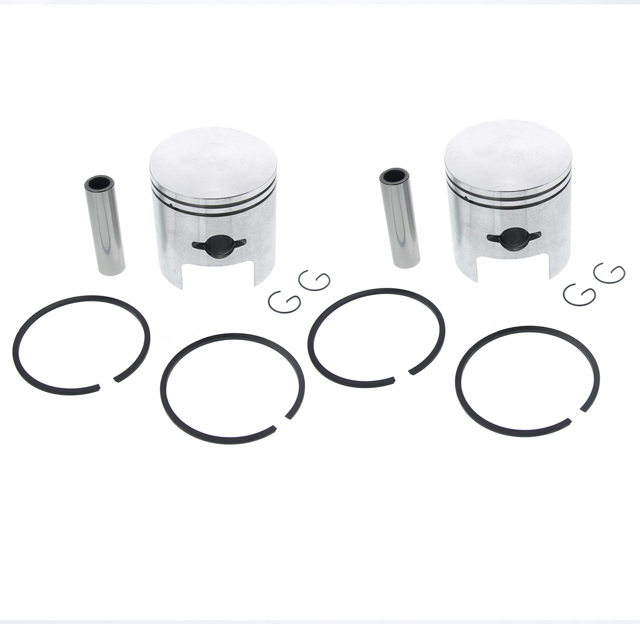 Piston Kit fits Arctic Cat Cheetah 440 1972 - 1975 Snowmobile by Race-Driven x2
