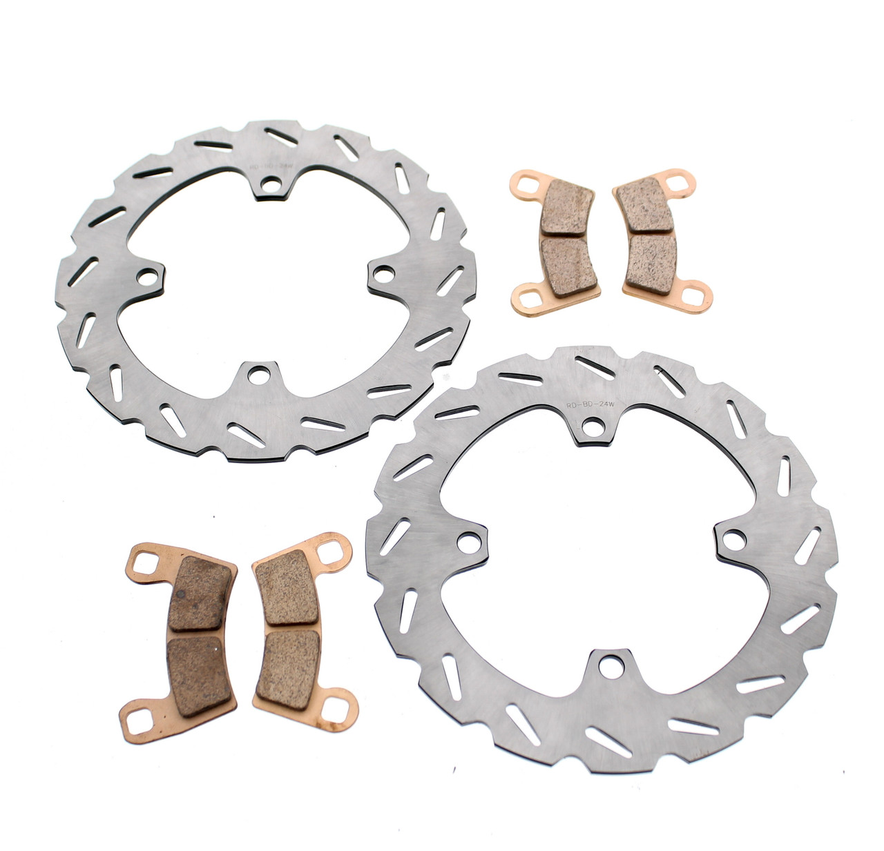 Rear RipTide Brake Rotors & Pads fit Polaris Ranger 1000 Full Size 2020 - 2026