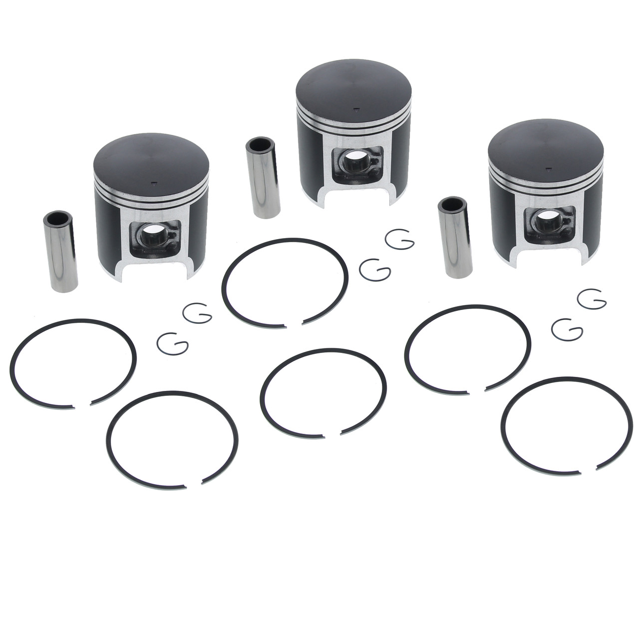 Piston Kit for Polaris XLT SKS 600 1995 - 1999 Teflon Coated x3 by Race-Driven