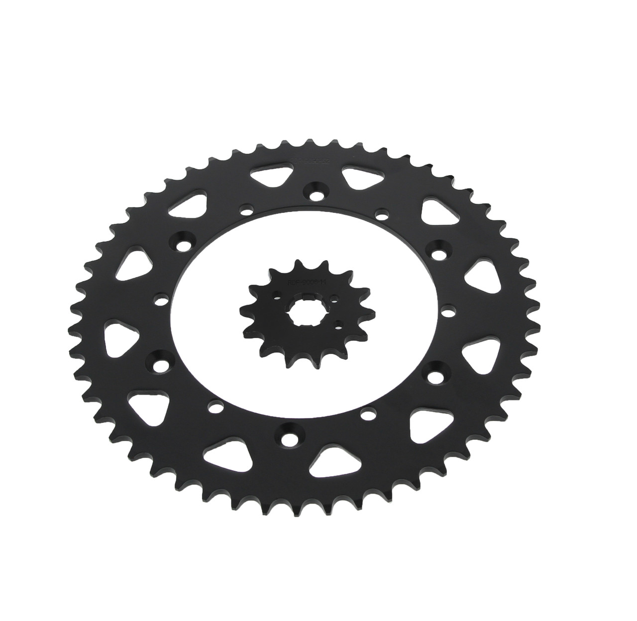 1987 - 1998 Yamaha YZ250 14 Tooth Front & 52 Tooth Rear Sprocket Hardened Steel
