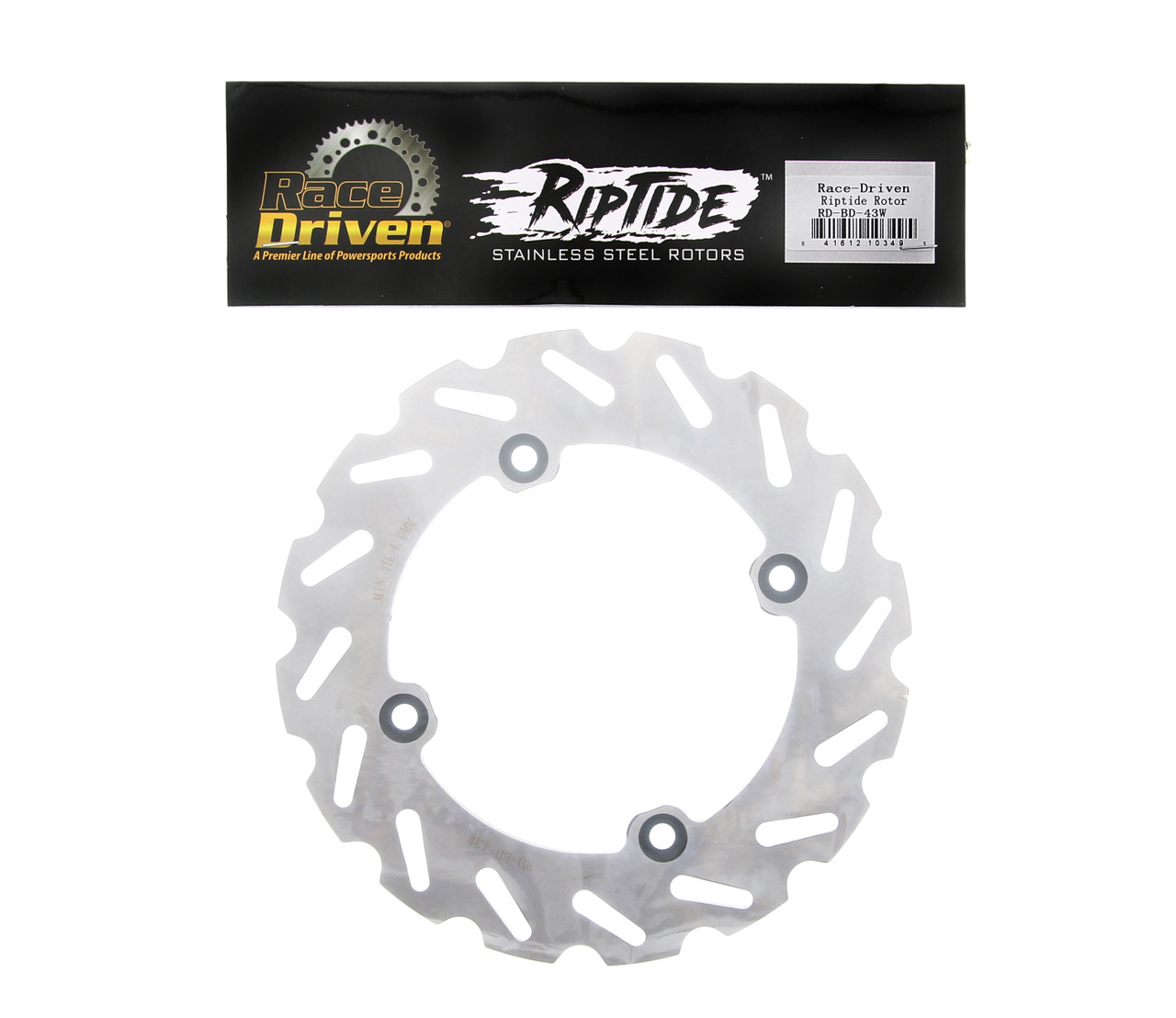 Brake Rotor & MudRat Pads fit Can-Am Outlander Max 450 2017 - 2023 Rear RipTide