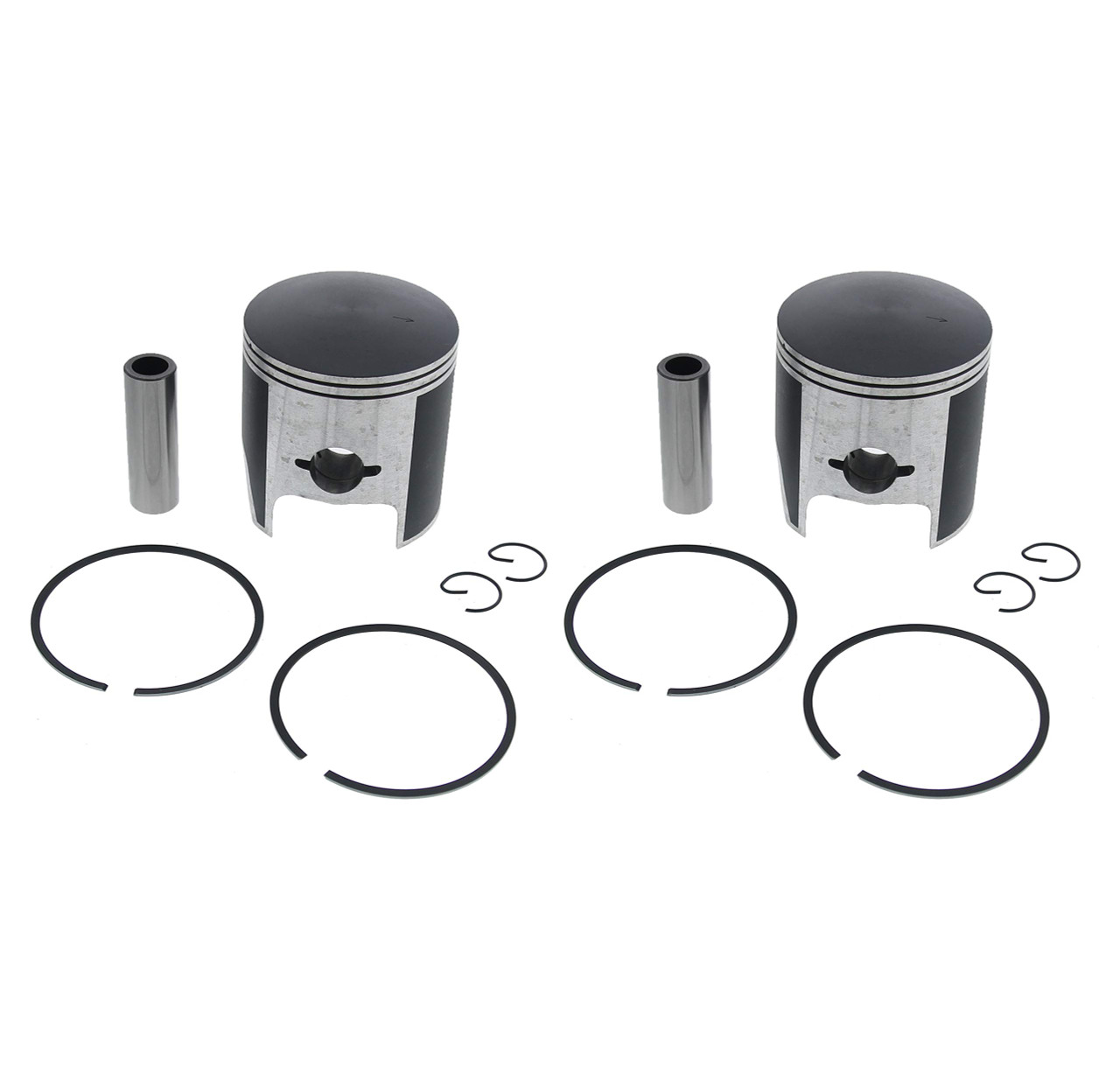1991-1993 Yamaha Phazer II ST 480 PZ480ST Piston Kit x2 Teflon Coated