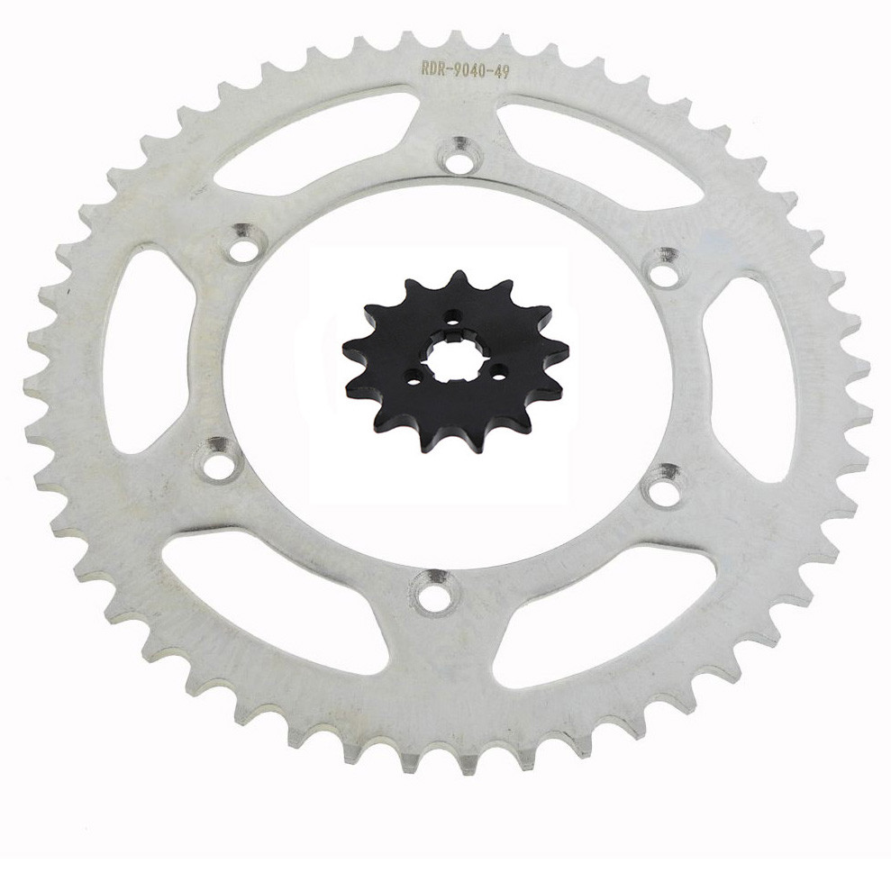 Sprocket set for Kawasaki KX125 125 1994 - 2008 13 Tooth Front & 49 Tooth Rear