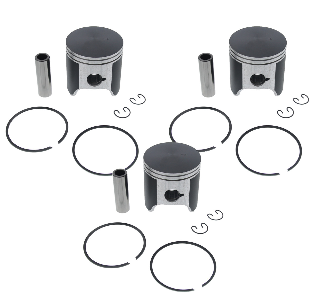 1997 - 2000 Ski-Doo Mach I 700 Piston Kit x3 Teflon Coated by Race-Driven