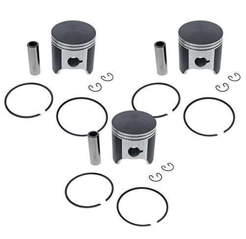 1997 - 2000 Ski-Doo Mach I 700 Piston Kit x3 Teflon Coated by Race-Driven