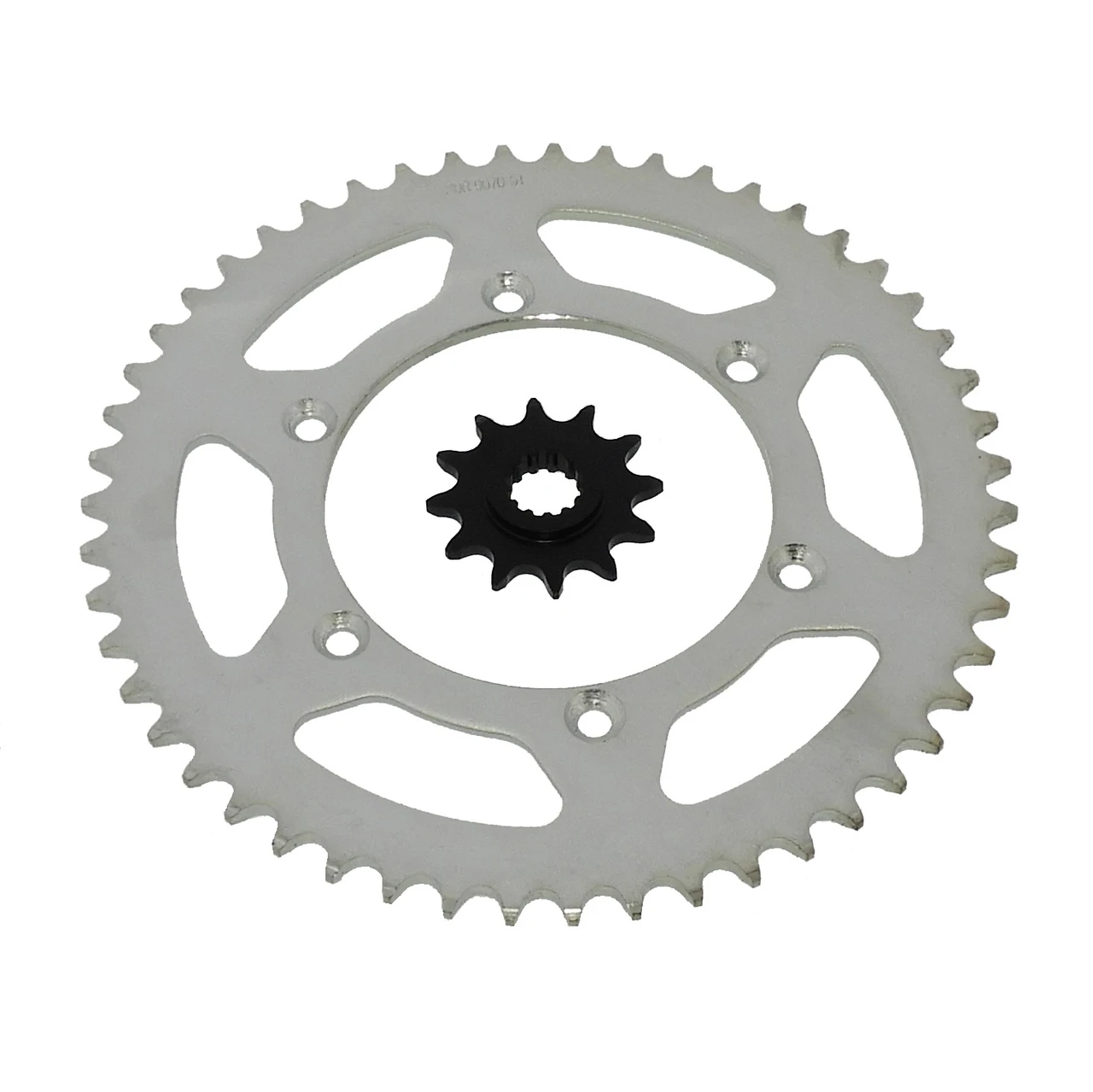 12 Tooth Front Sprocket and 51 Tooth Rear Sprocket fits Suzuki RM250 1990 - 2008
