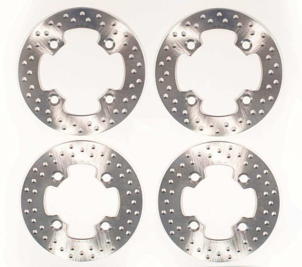 2012 2013 Polaris RZR XP 4 900 Front & Rear Brake Rotors Discs