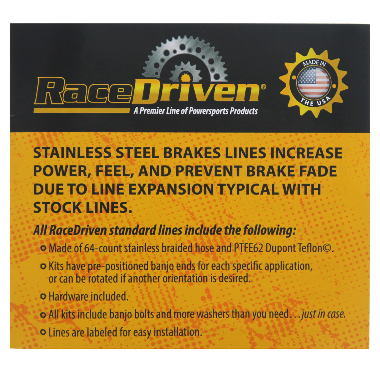Stainless Brake Line fits Yamaha YFZ450R YFZ 450 R 2009 - 2011 Rear