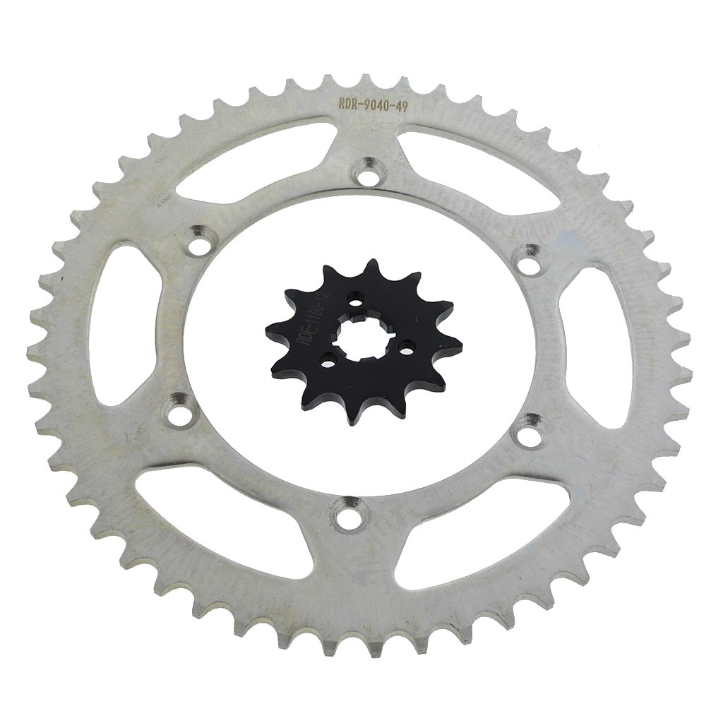 Sprockets for Kawasaki KX125 125 1994 - 2008 12 Tooth Front & 49 Tooth Rear