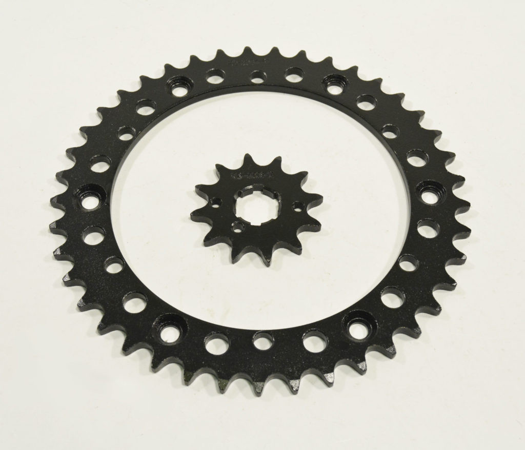 89-2006 Yamaha YFZ350 350 Banshee 12 Tooth Front & 41 Tooth Rear Black Sprocket