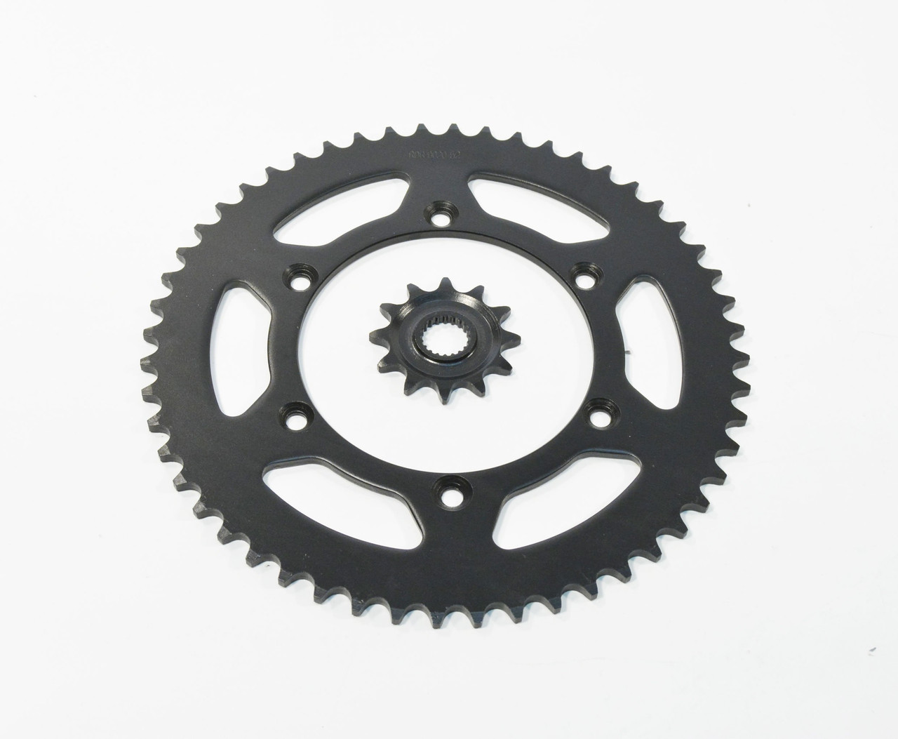 Sprockets fit Yamaha WR250F 2001 - 2013 12 Tooth Front & 52 Tooth Rear Black
