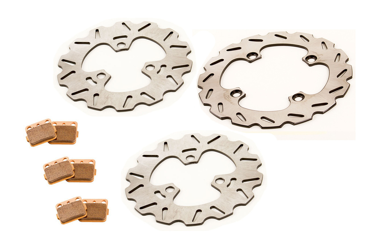 1999 2000 Honda TRX400EX 400EX Front & Rear RipTide Brake Rotors & Brake Pads