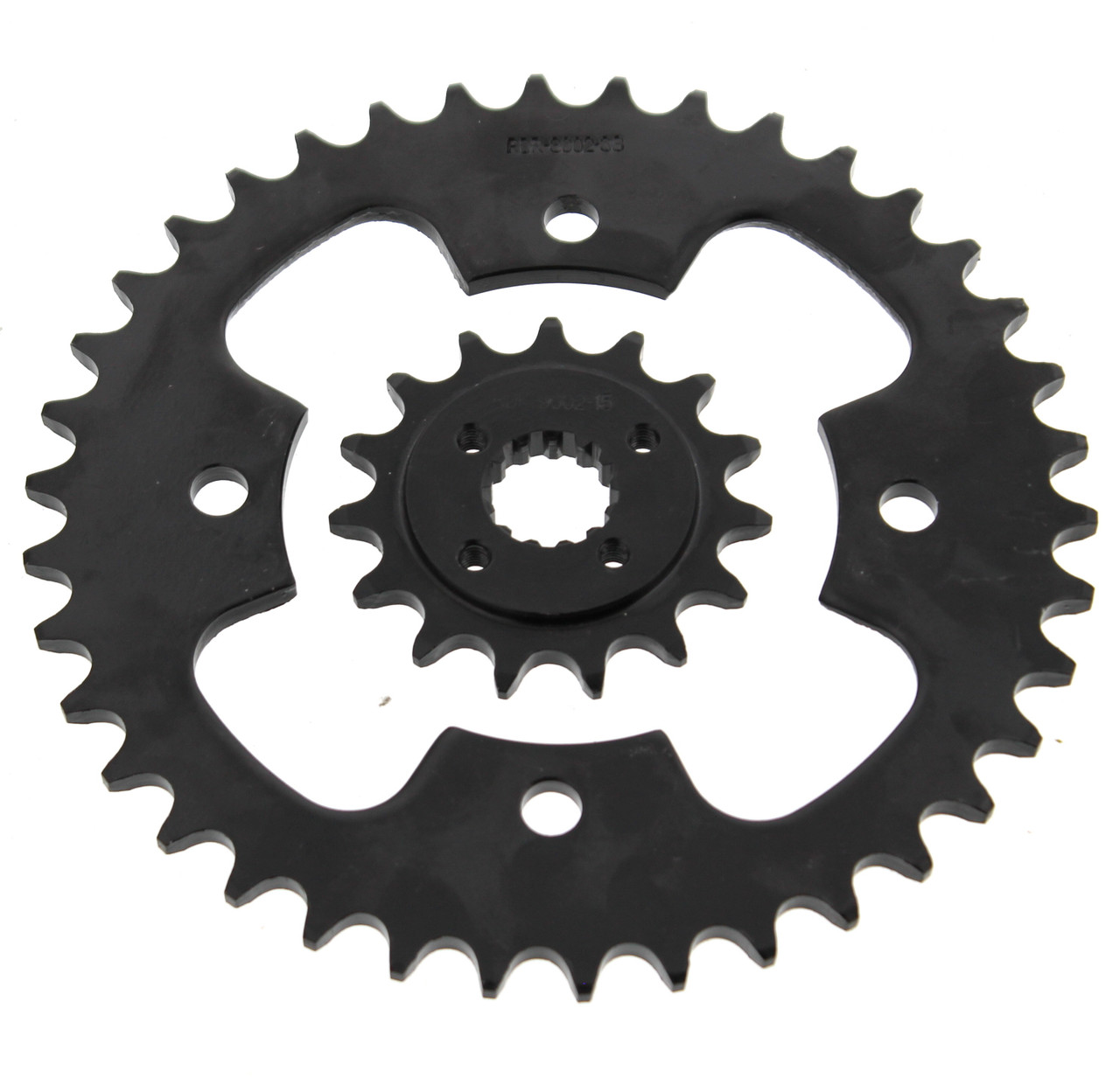 2005 - 2007 Polaris Predator 500 15 Tooth Front & 38 Tooth Rear Black Sprocket