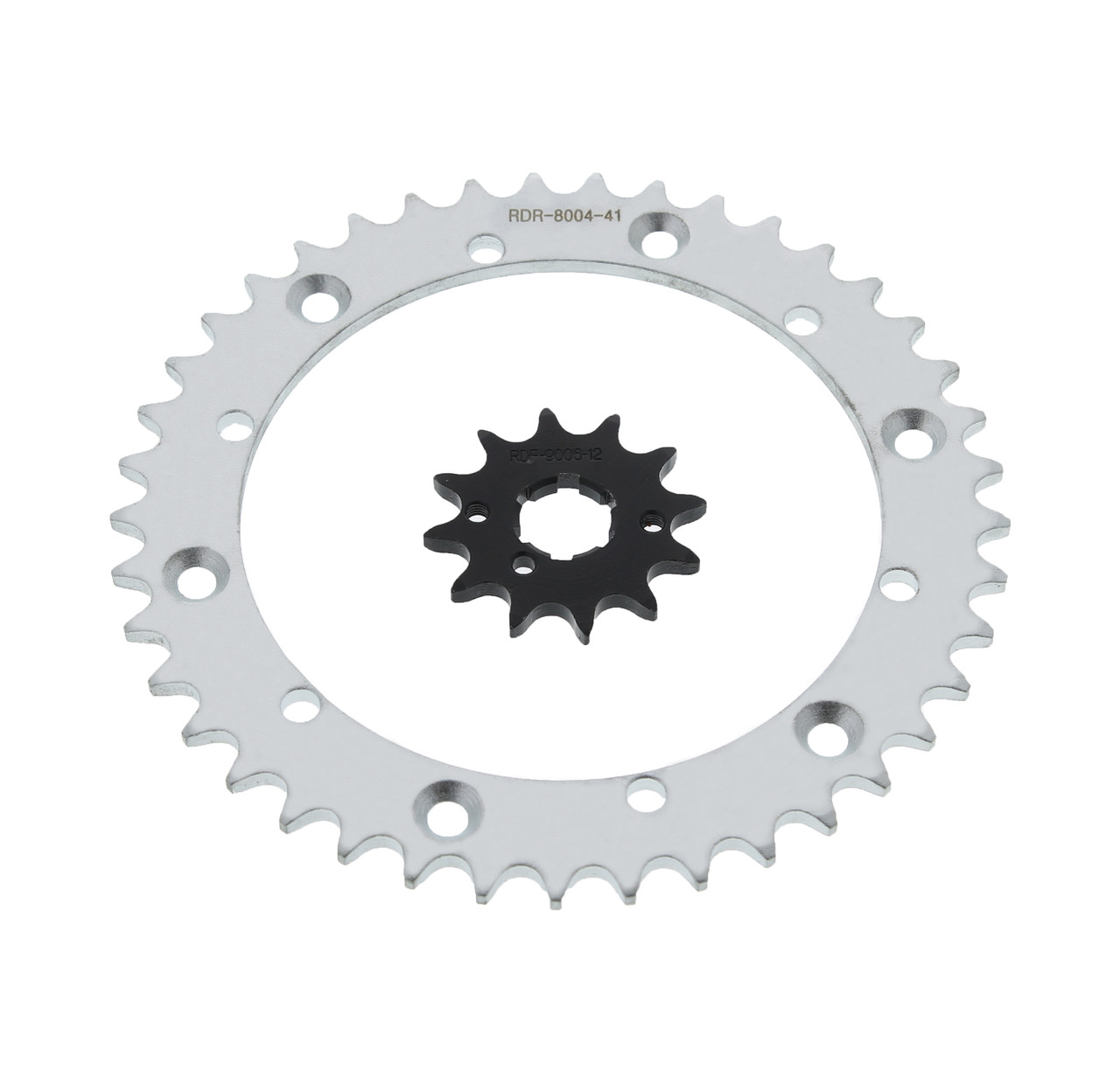 89-2006 Yamaha YFZ350 350 Banshee 12 Tooth Front & 41 Tooth Rear Silver Sprocket