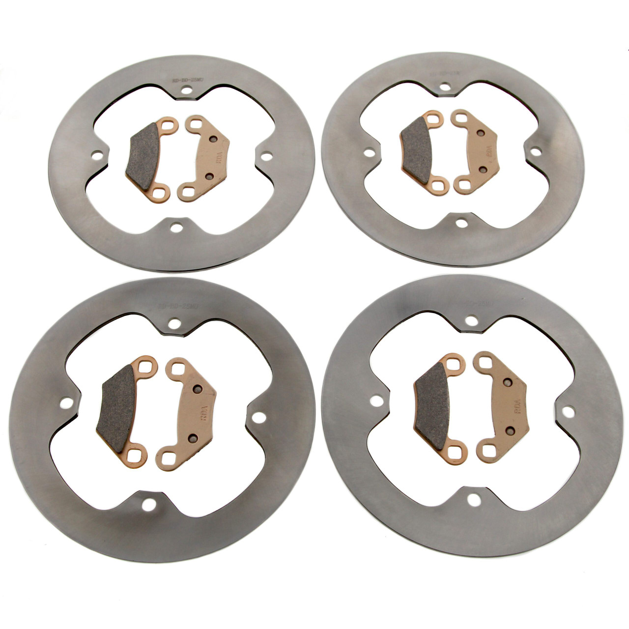 Front Rear Brake Pads & Rotors for Polaris Sportsman SP 850 Touring 2018 - 2020