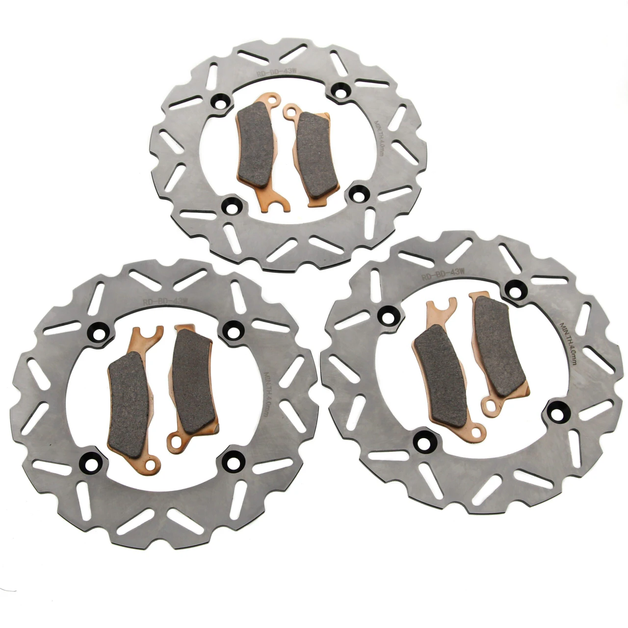 Brake Rotors & Pads for Can-Am Outlander 1000 XTP 2016-2023 Front & Rear RipTide