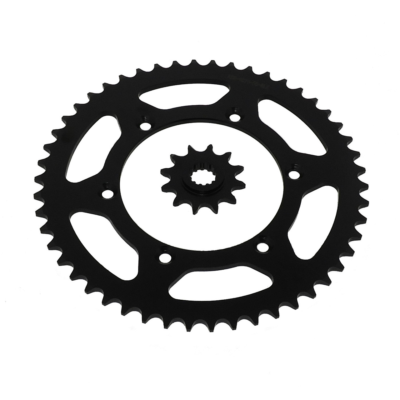 12 Tooth Front and 50 Tooth Rear Black Sprocket fits Suzuki DR350SE 1996 - 1999