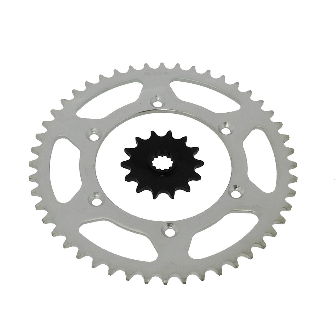14 Tooth Front and 48 Tooth Rear Silver Sprocket fits Suzuki DR350SE 1996 - 1999