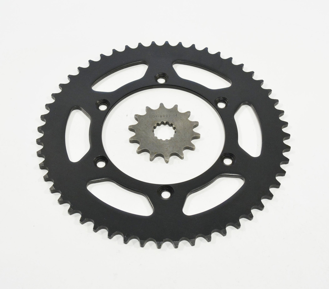 2001-2002 Yamaha WR426 F WR 426 F 14 Tooth Front & 52 Tooth Rear Black Sprocket