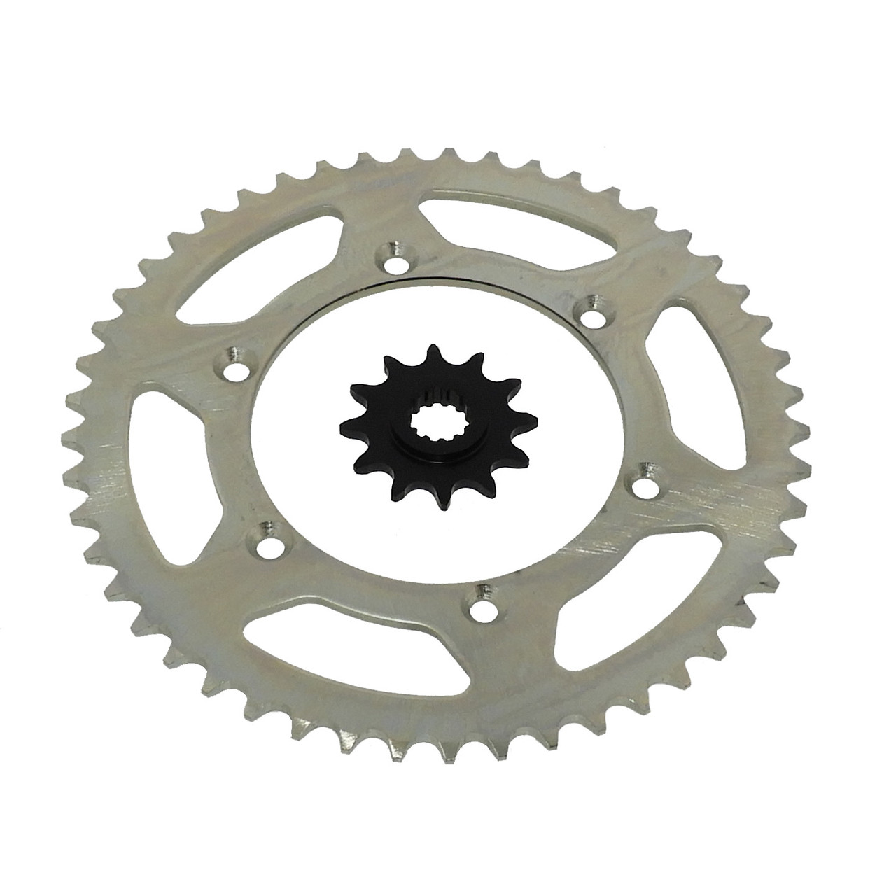 Suzuki DR-Z400 12 Tooth Front and 49 Tooth Rear Silver Sprocket 2000 - 2003