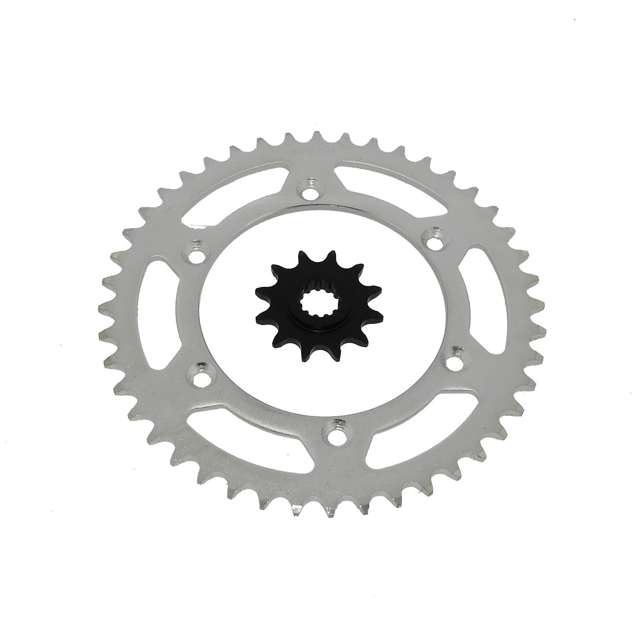 12 Tooth Front and 44 Tooth Rear Silver Sprocket fits Suzuki RM250 1990 - 2008