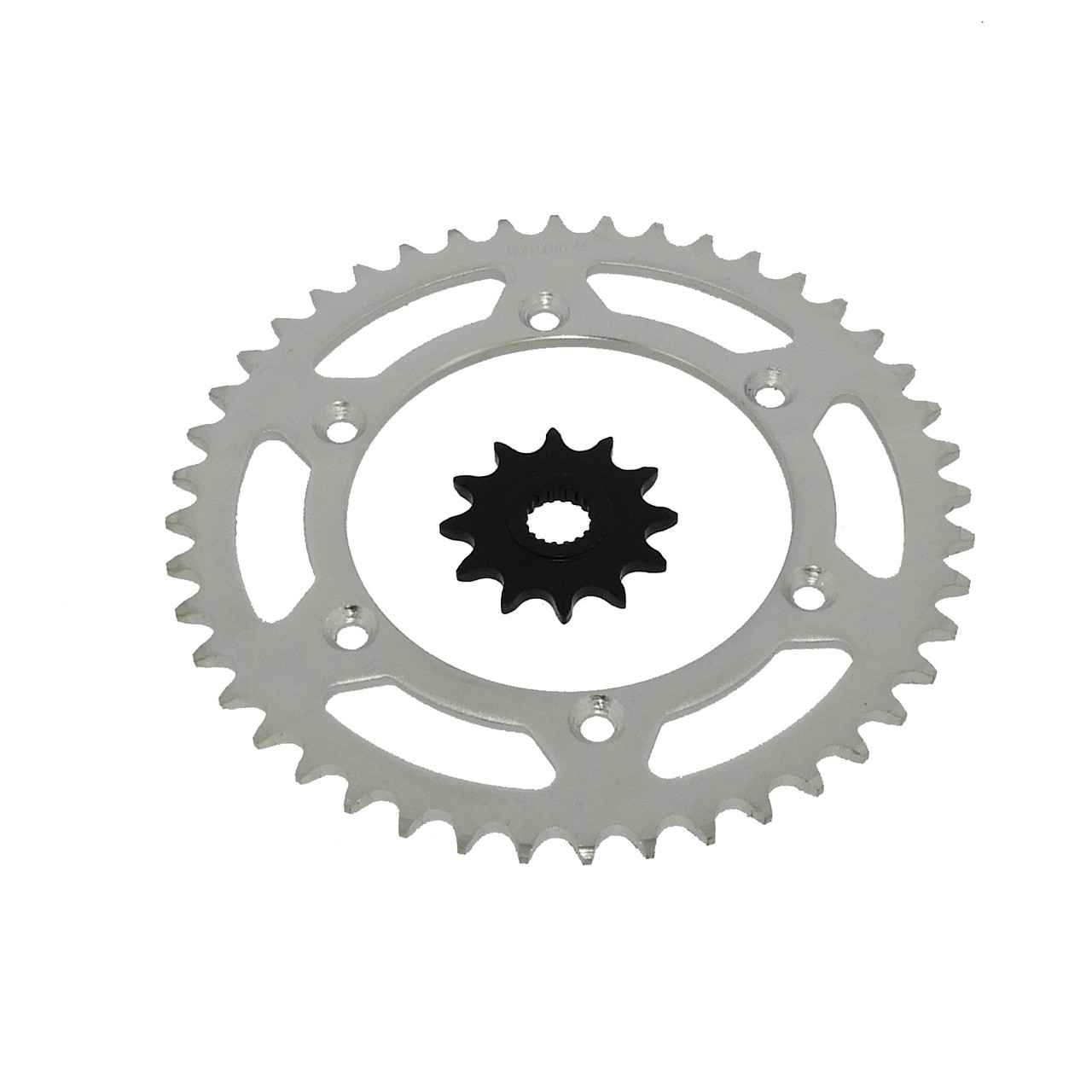 12 Tooth Front and 44 Tooth Rear Silver Sprockets fit Suzuki RM-Z250 2007 - 2012