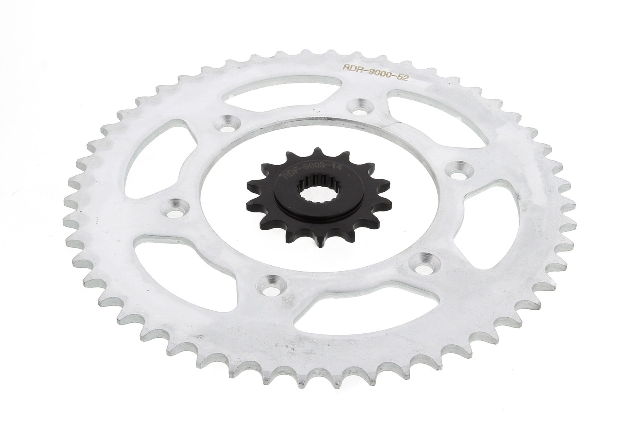 Honda 02-14 CRF450R CRF450 05-14 CRF450X 14 Tooth Front & 52 Tooth Rear Sprocket