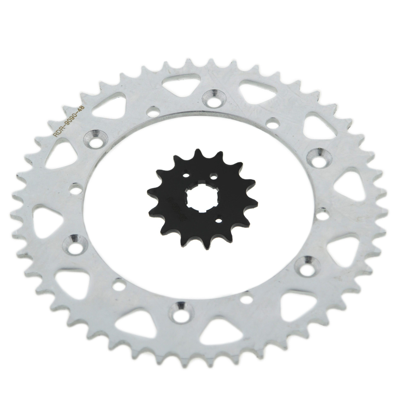 1991 - 1996 Yamaha WR250 14 Tooth Front & 48 Tooth Rear Sprocket Hardened Steel