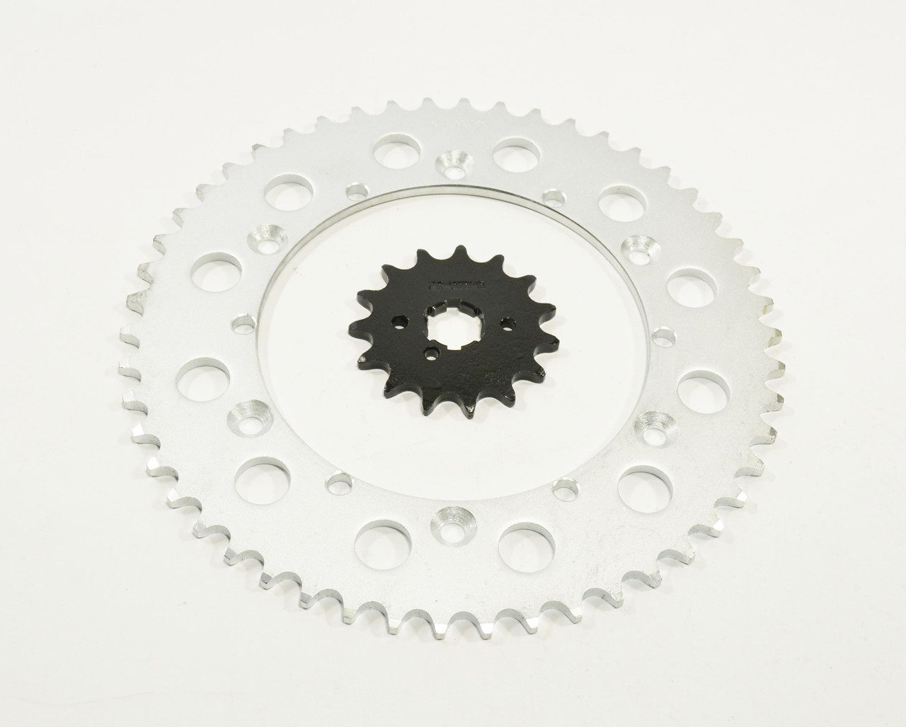 1987 - 1998 Yamaha YZ250 15 Tooth Front & 50 Tooth Rear Sprocket Hardened Steel