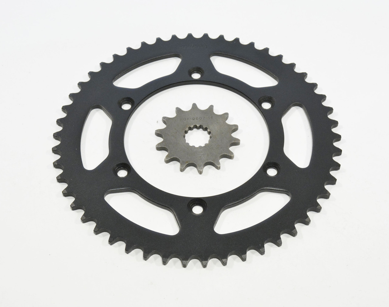 1999 - 2001 Yamaha WR400F WR400 F 14 Tooth Front & 50 Tooth Rear Black Sprocket