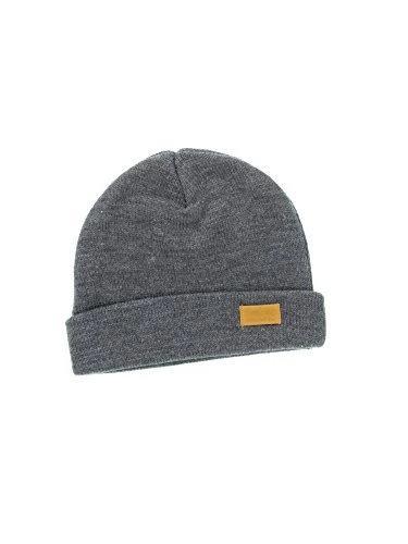 Four Seam Cuffed Beanie Unisex Dark Grey Thick & Warm Knit Winter Hat by Back 40
