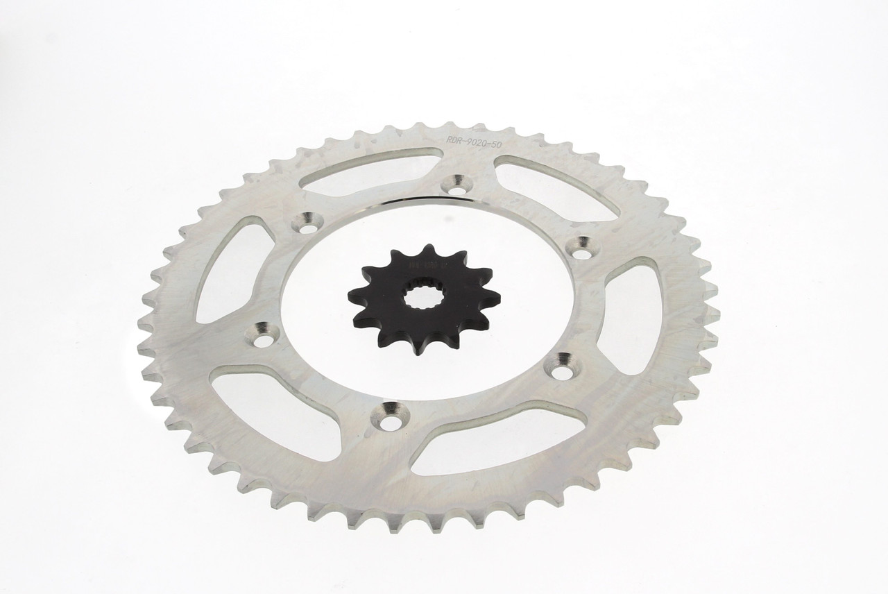 Sprockets for Yamaha YZ125 1999 - 2004 Front 12 Tooth and Rear 50 Tooth Sprocket