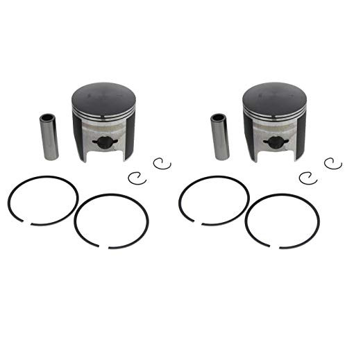 1999-2001 Yamaha Phazer 500 PZ500 Piston Kit x2 +0.40" O/S Teflon Coated