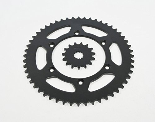2003-2014 Yamaha WR450 F WR 450F 15 Tooth Front & 52 Tooth Rear Black Sprocket
