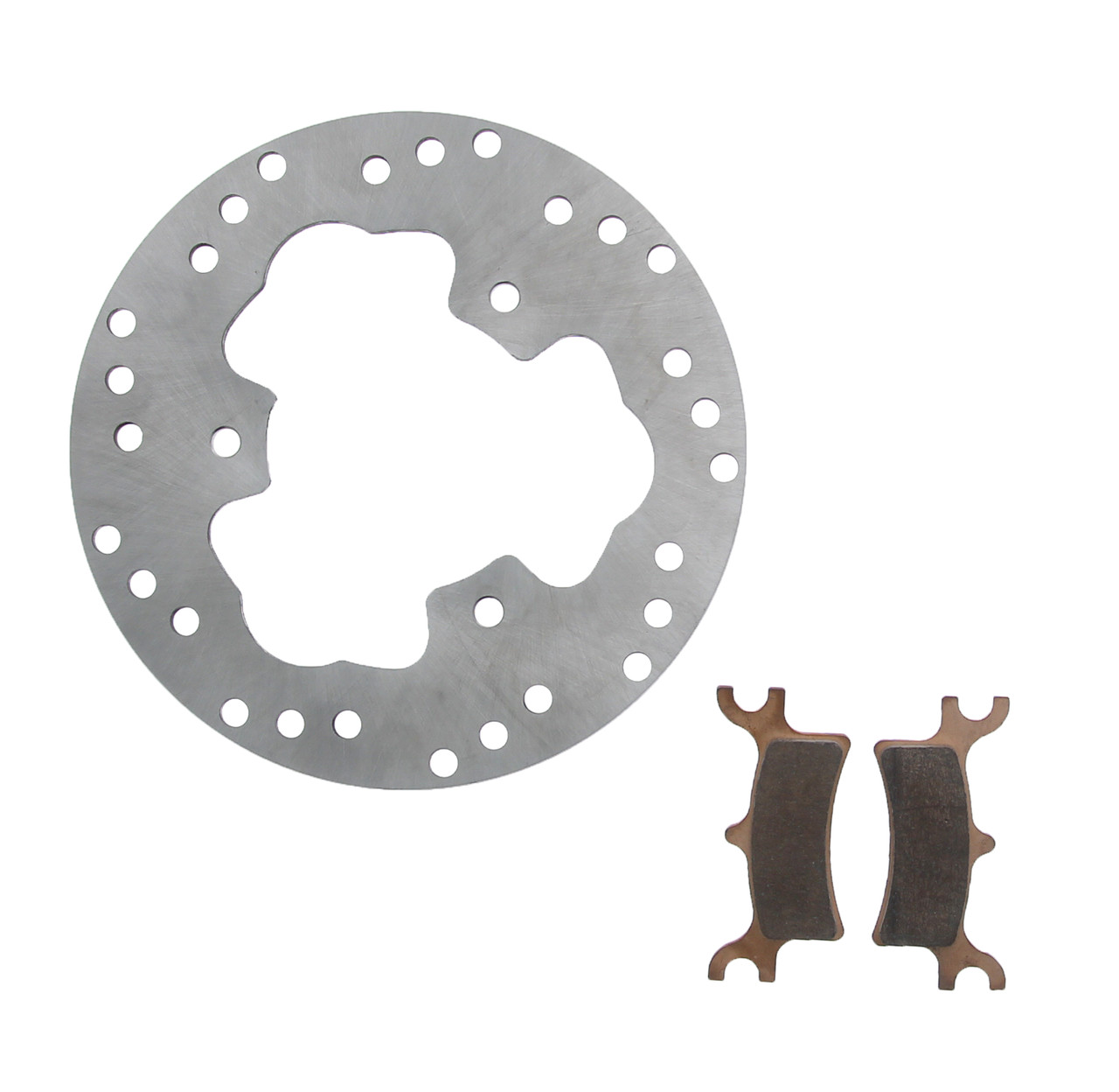 Brake Rotor and Brake Pads for Polaris Trail Blazer 330 2008 2009 Rear Brakes