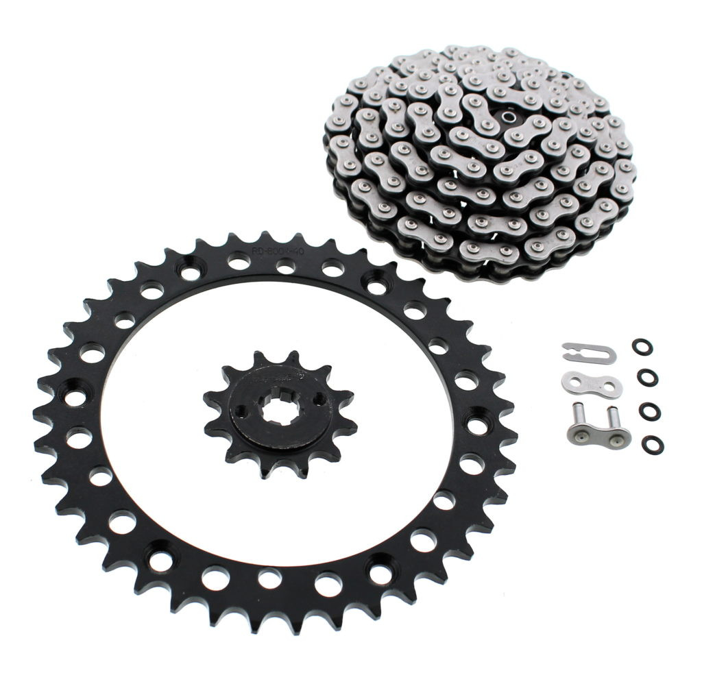CZ ATV X Ring Chain & Black Sprockets 12/40 92L fits 1996-99 Yamaha 200 Blaster
