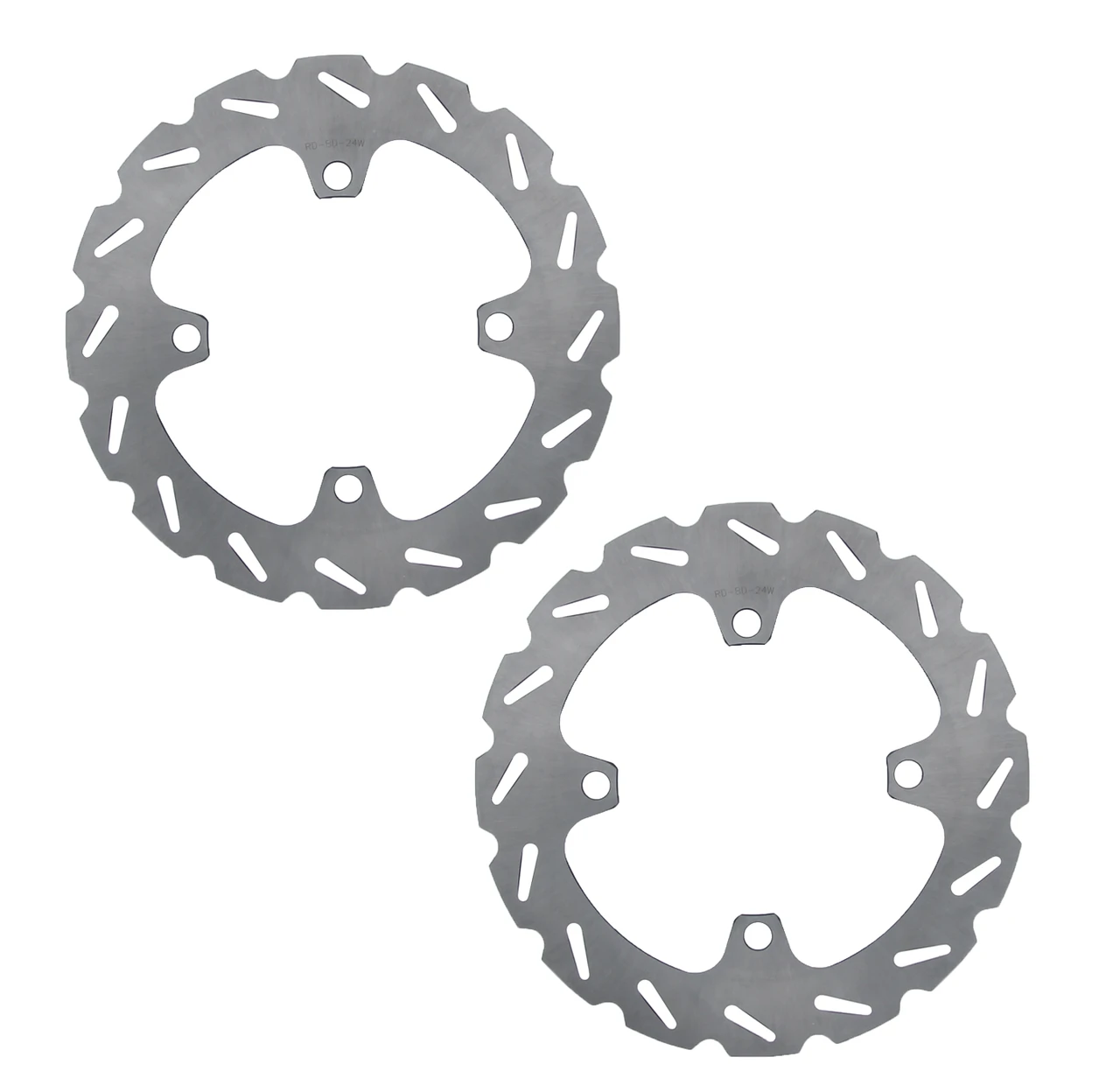 Rear RipTide Brake Rotors and Brake Pads fits 2009-2014 Polaris RZR S 800 EFI