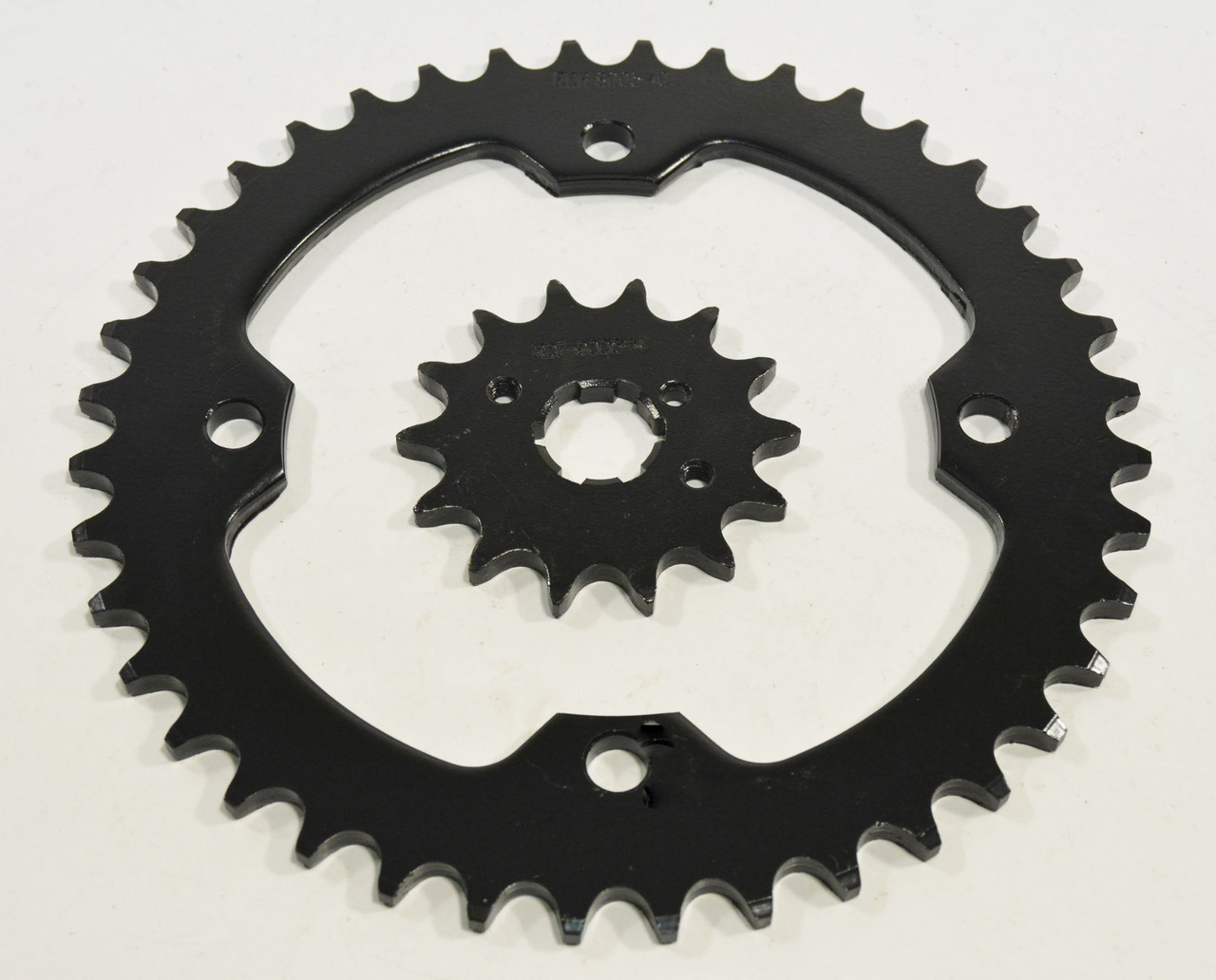 2010-2013 Yamaha Raptor YFM350 14 Tooth Front & 40 Tooth Rear Black Sprocket