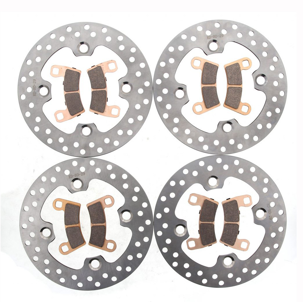 Front & Rear Brake Rotors & Brake Pads 2015-16 Polaris Razor RZR 900 XC Edition