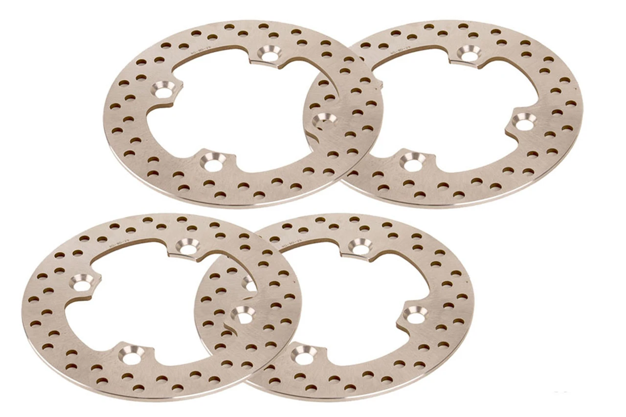 Front & Rear Brake Rotors & Brake Pads 2015-16 Polaris Razor RZR 900 XC Edition