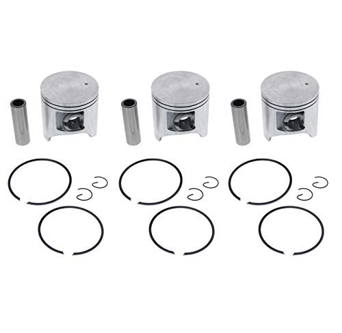 Piston Kit for Arctic Cat EXT 600 1997 1998 Snowmobile by Race-Driven x3