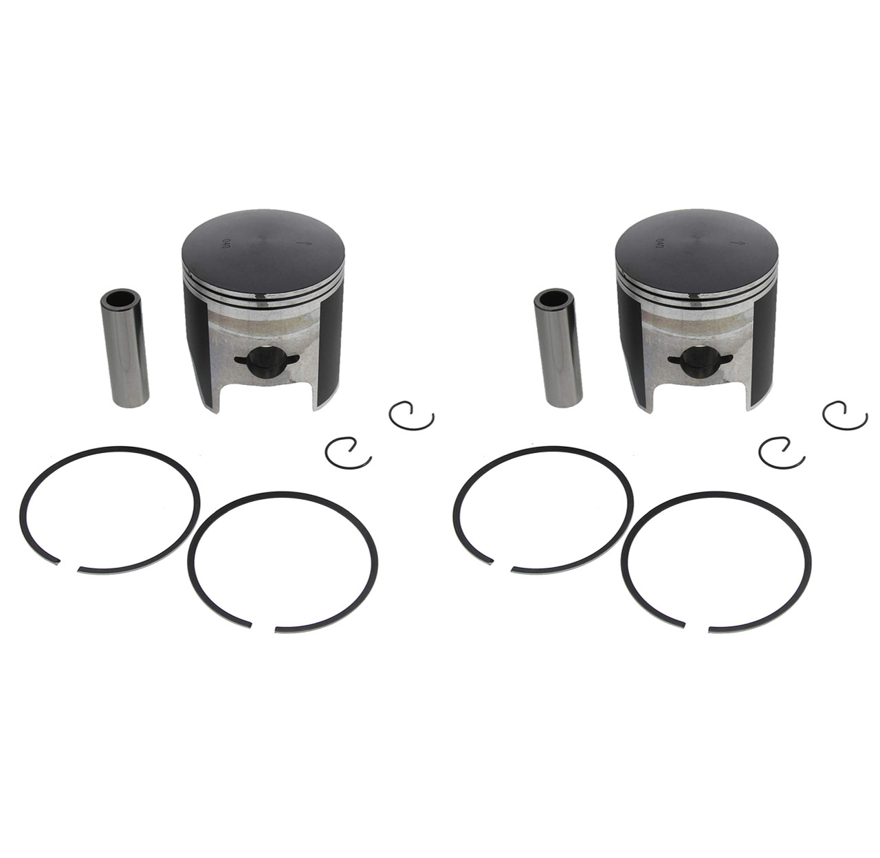 1990-1993 Yamaha Phazer II LE 480 PZ480 Piston Kit x2 +0.40"  O/S Teflon Coated