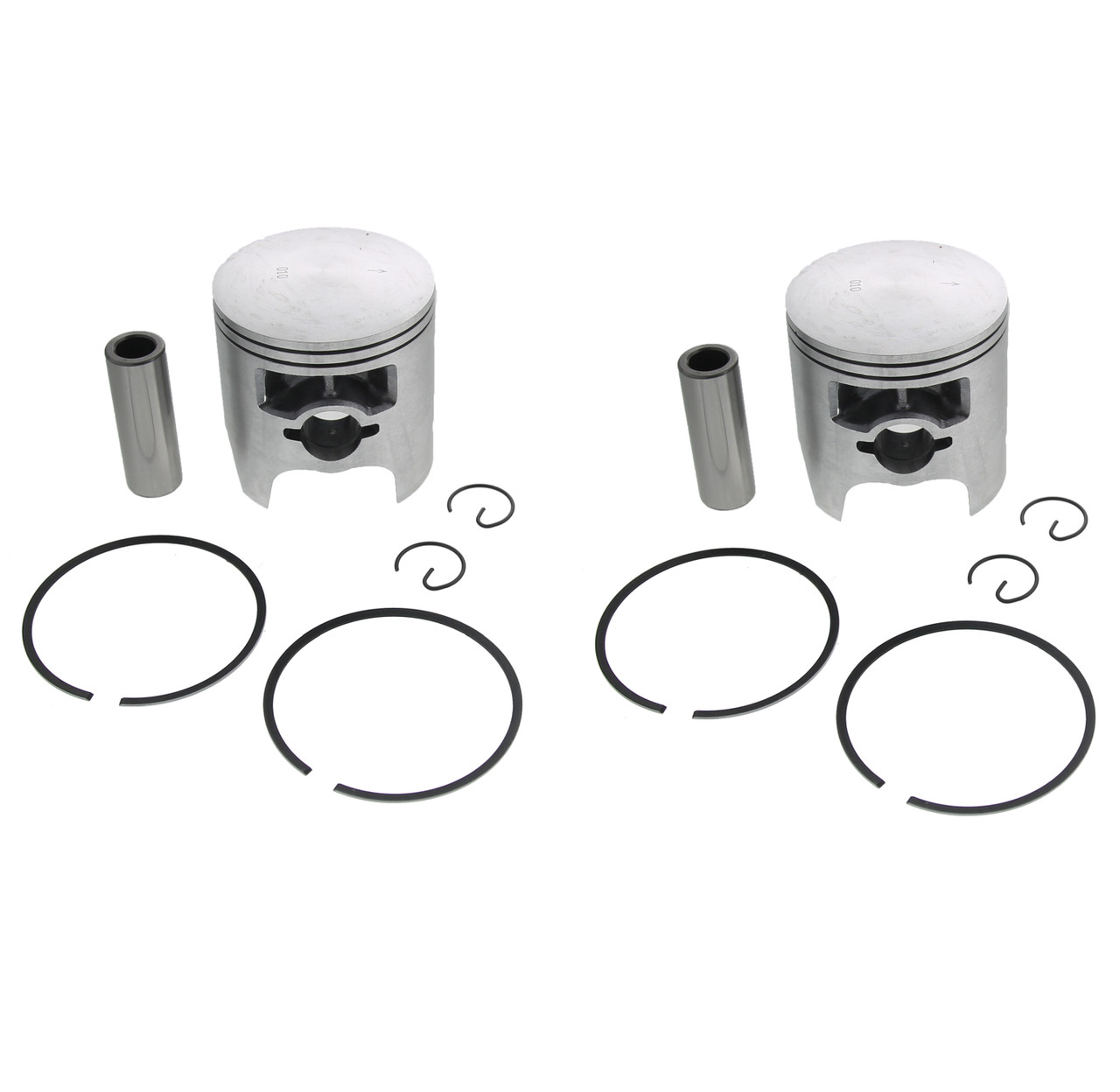 1980, 1982, 1985-1990 Yamaha Excel V EC540 - +0.10" Piston Kit x2 Snowmobile