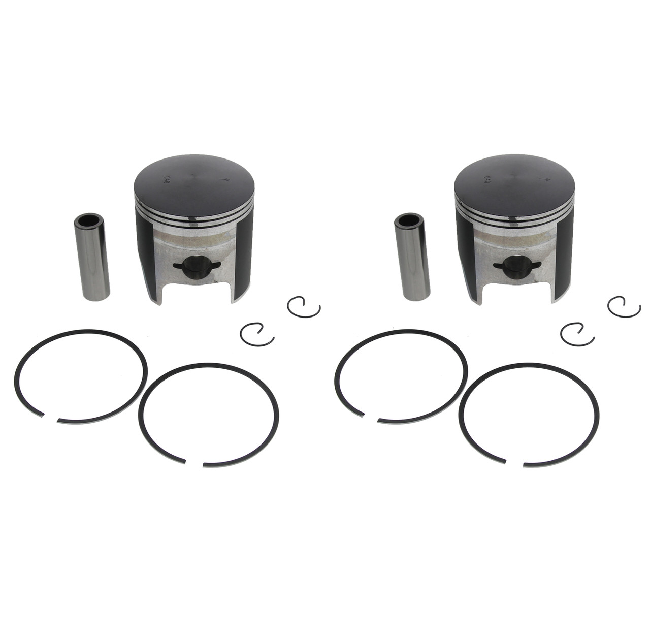 1995 1996 Yamaha Phazer LE SE 480 PZ480 Piston Kit x2 +0.40" O/S Teflon Coated