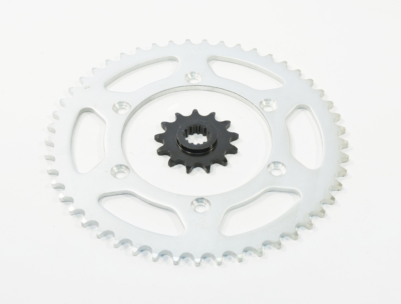 Sprocket set for Kawasaki KLX400 400 2003 13 Tooth Front & 49 Tooth Rear Silver